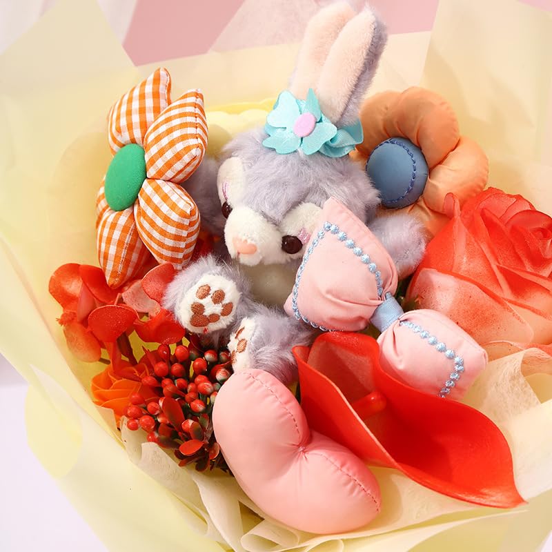 Amazon｜新しいかわいい人形の花束キャラクターの黛露ウサギの